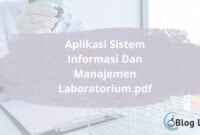 Aplikasi Sistem Informasi Dan Manajemen Laboratorium