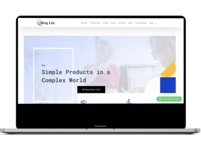 Contoh Website Perusahaan Startup