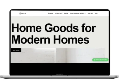 Contoh Website Toko Furniture