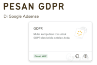 Cara Mengaktifkan Pesan GDPR di Google Adsense