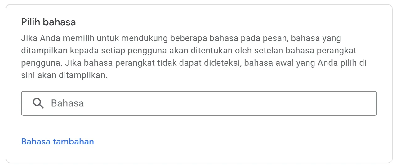 Cara Mengaktifkan Pesan GDPR di Google Adsense 9 Pilih bahasa pesan GDPR
