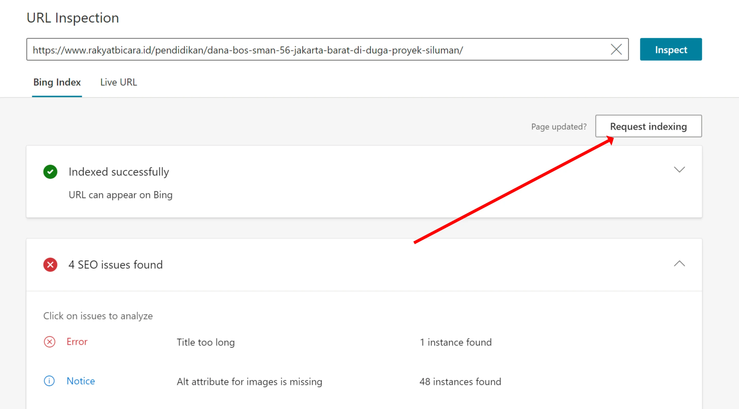 Bing Webmaster Tools: Panduan Lengkap Cara Menggunakannya 18 sumbit url ke bing