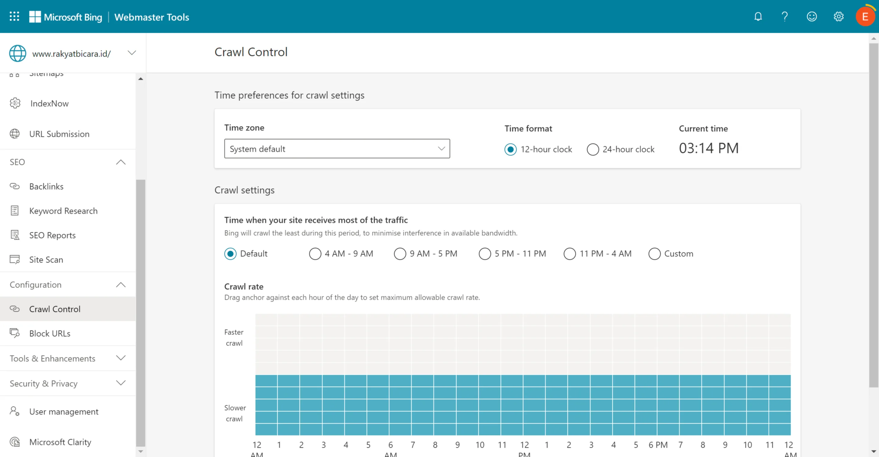 Bing Webmaster Tools: Panduan Lengkap Cara Menggunakannya 33 kontol url blok dan waktu index di bing
