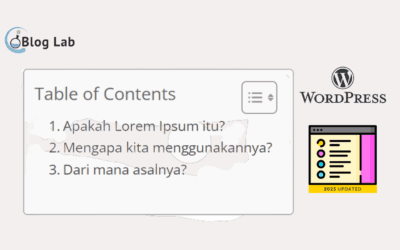 Cara Membuat Daftar Isi Otomatis di WordPress (Table of Content)