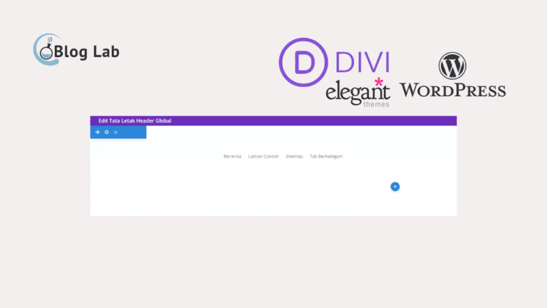 Cara Membuat Membuat Menu dan Header di Divi