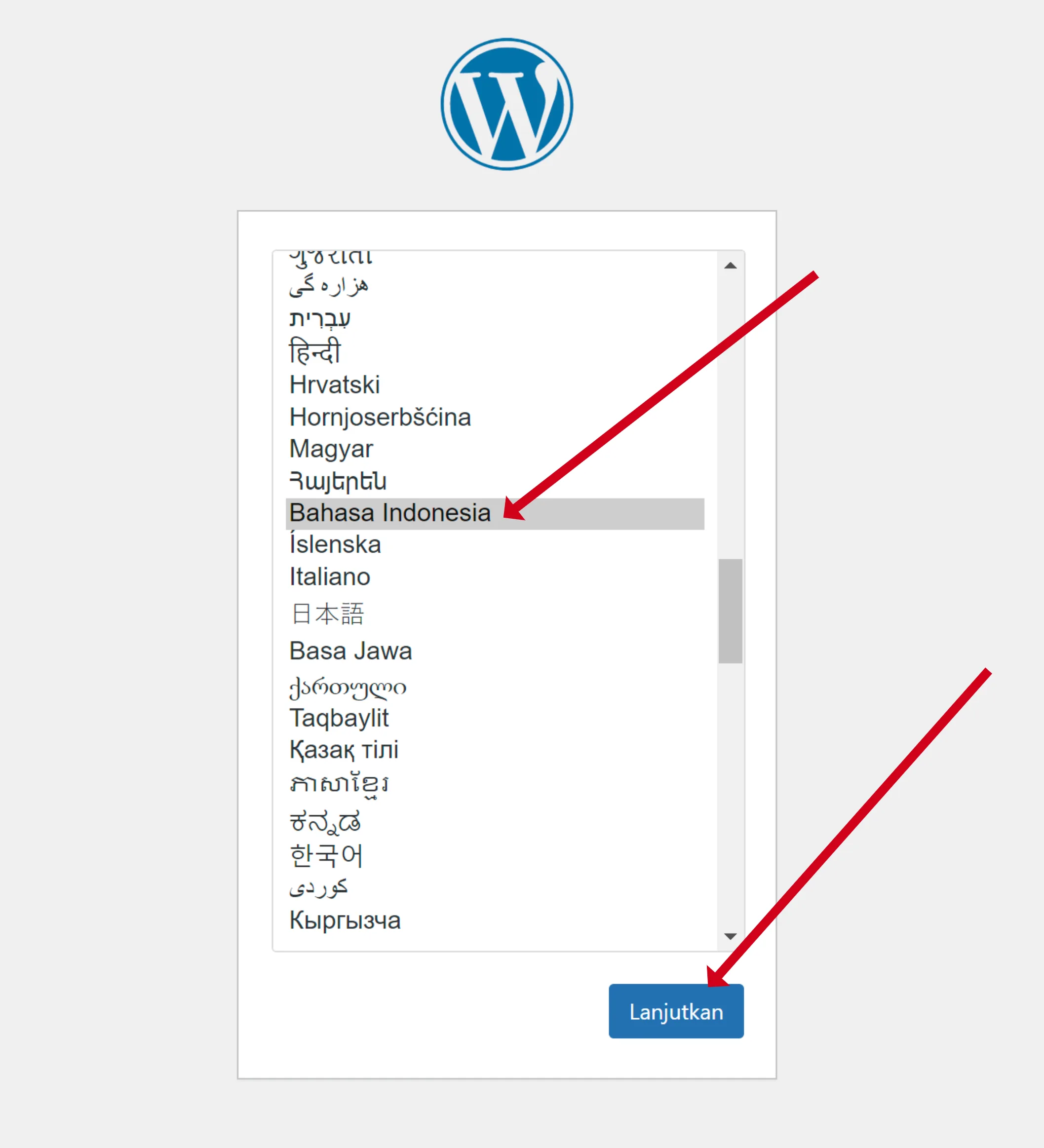 instal wordpress manual