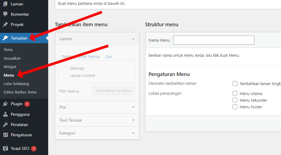 Cara Membuat Mebuat Menu dan Header di Divi