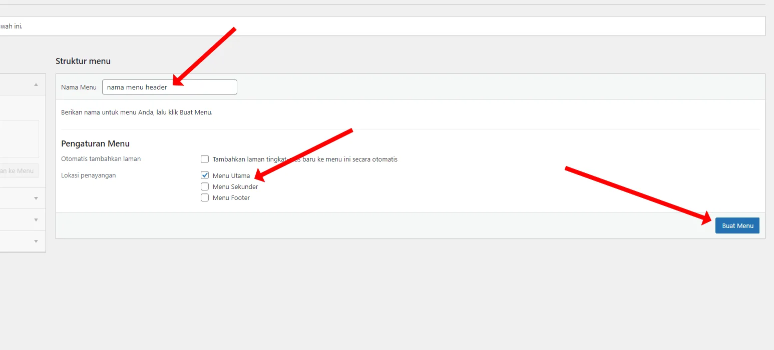 Cara Membuat Mebuat Menu dan Header di Divi
