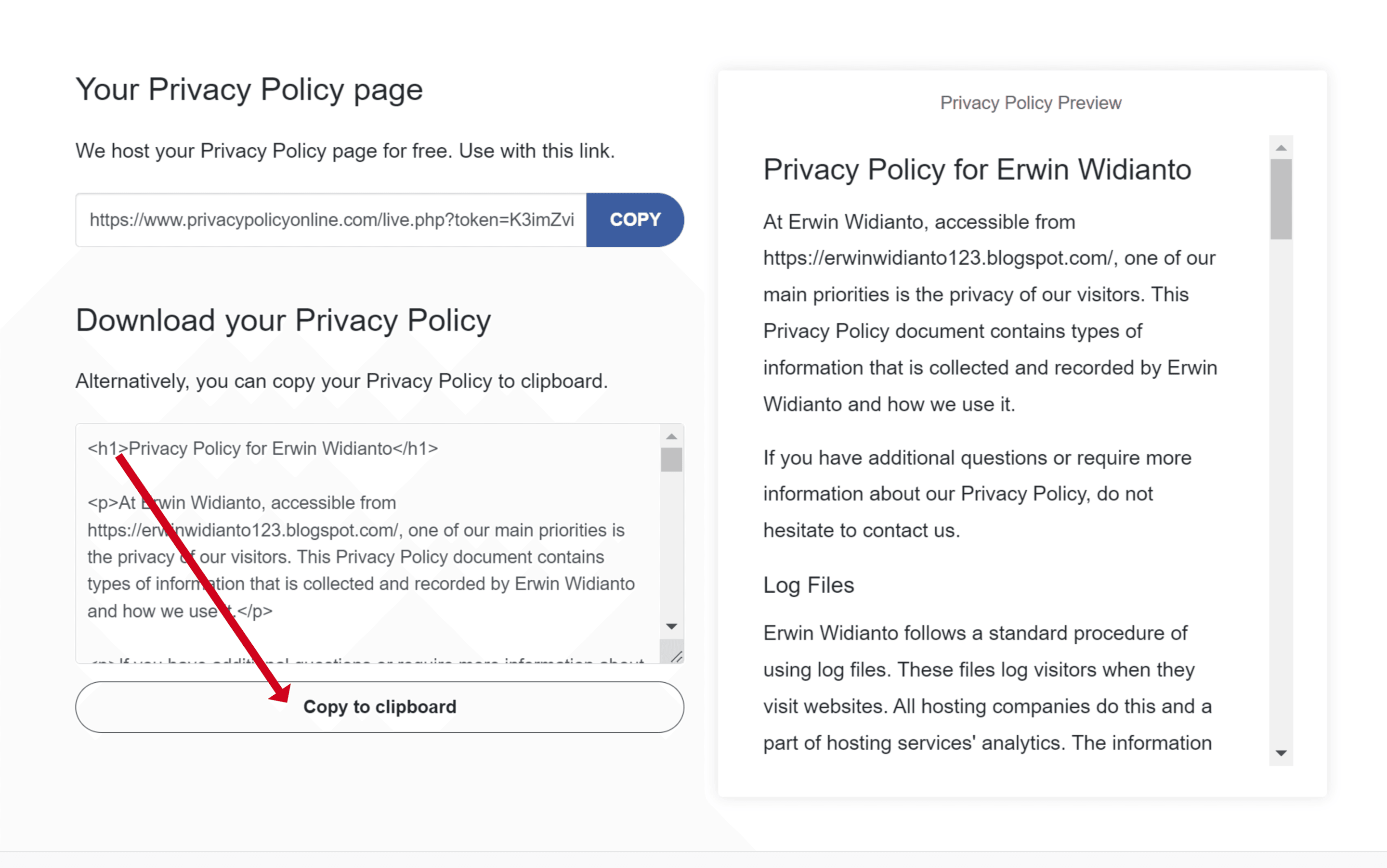 Membuat Halaman Privacy Policy di Blogger