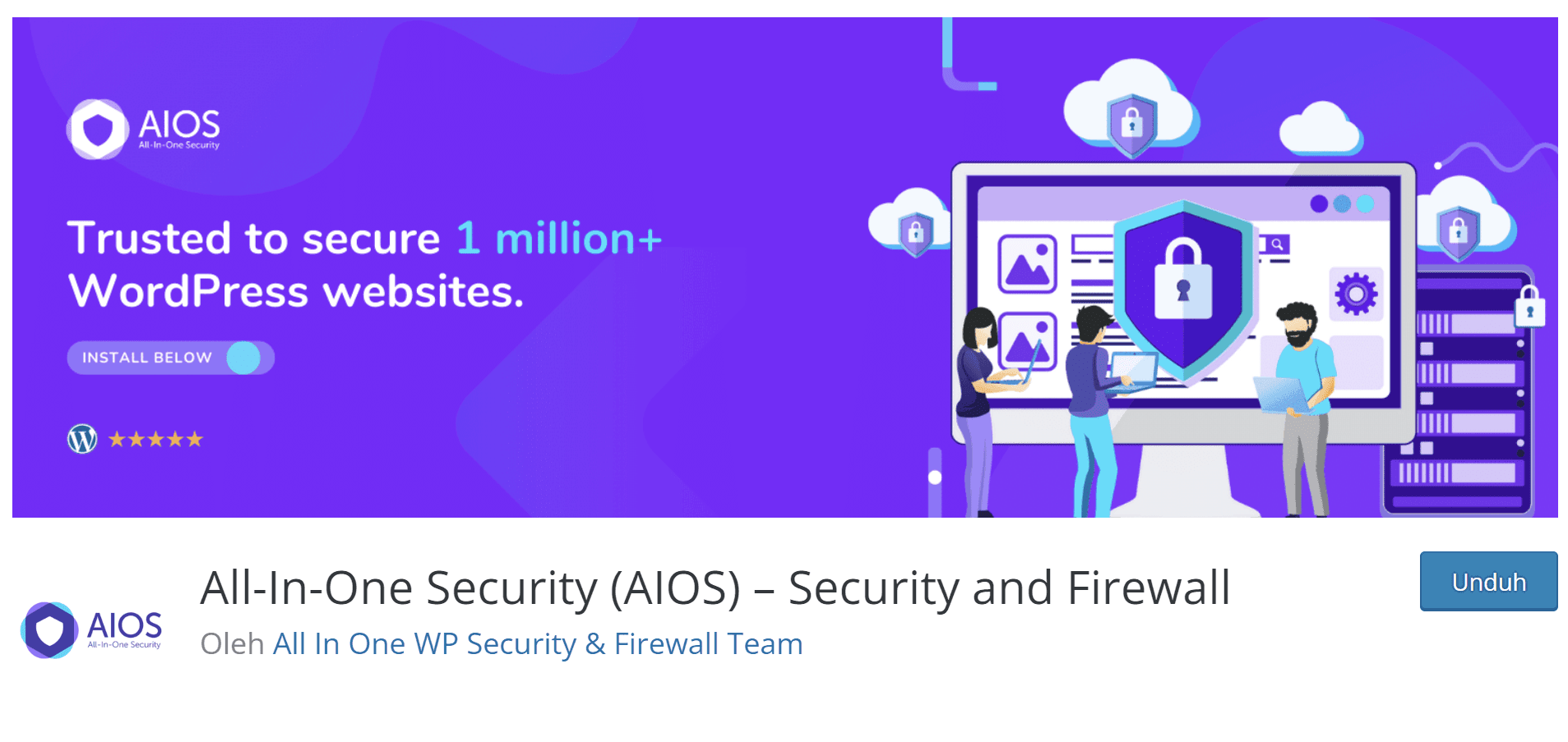 plugin All In One WP Security & Firewall