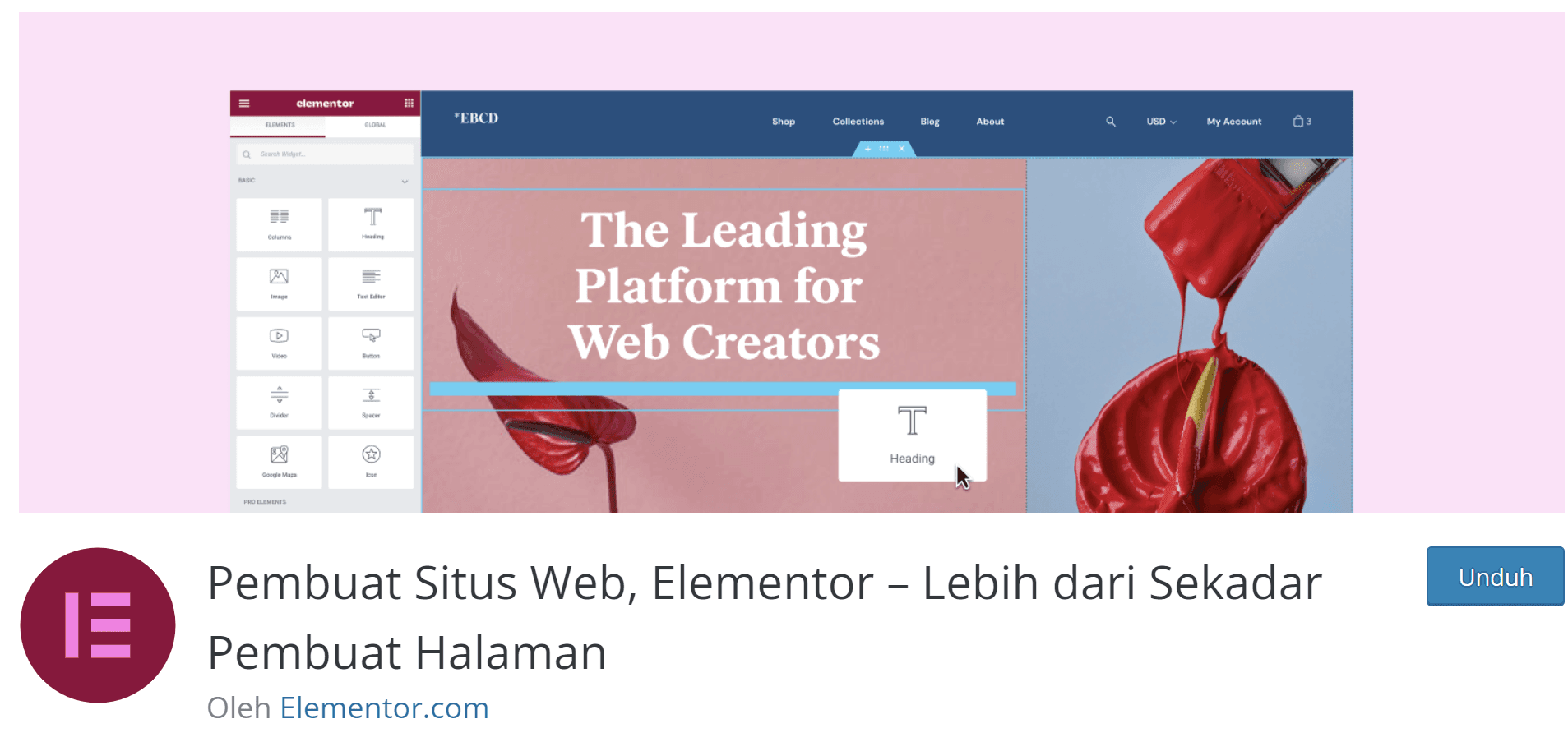 Plugin Page Builder Elementor