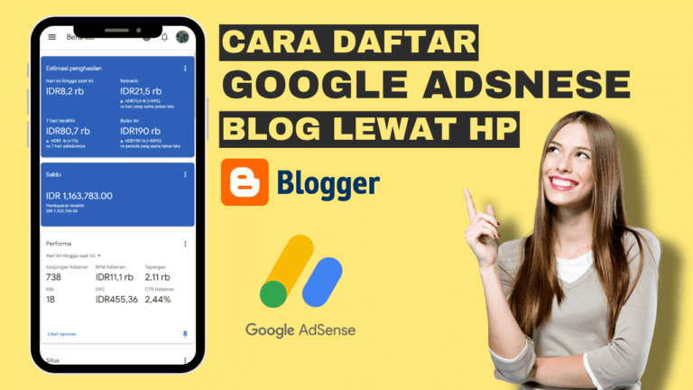 Cara Daftar Google AdSense Blogger Lewat HP