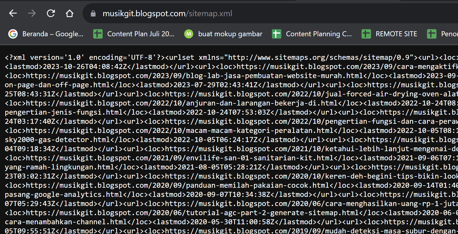 Sitemap XML