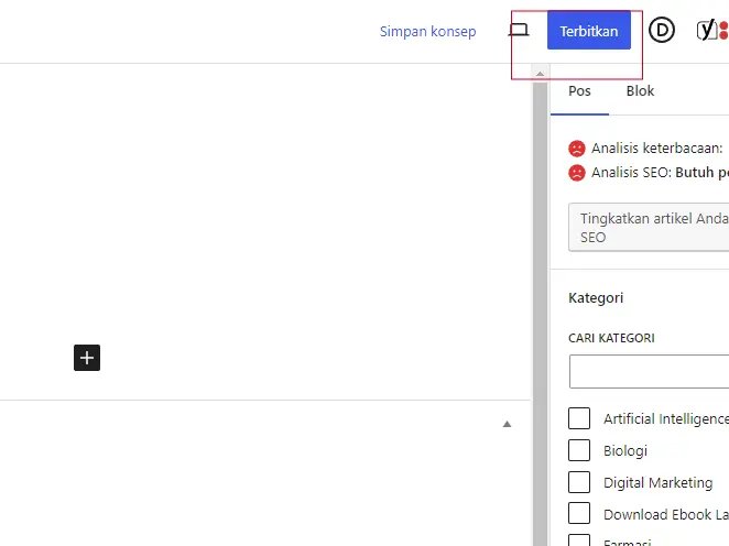 Cara Mudah Membuat Postingan di WordPress 9 Publikasikan Postingan